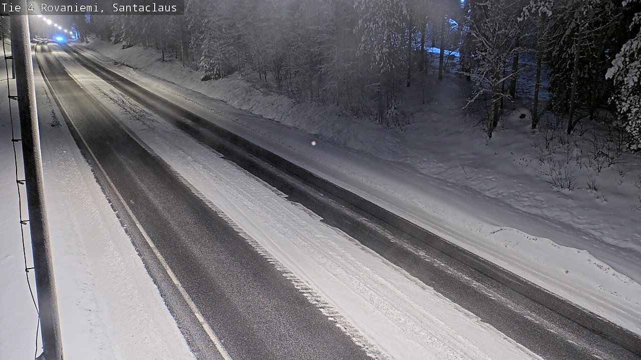 Weather Camera Image Väg 4 Rovaniemi, Santa Claus, Rovaniemi, Lappi