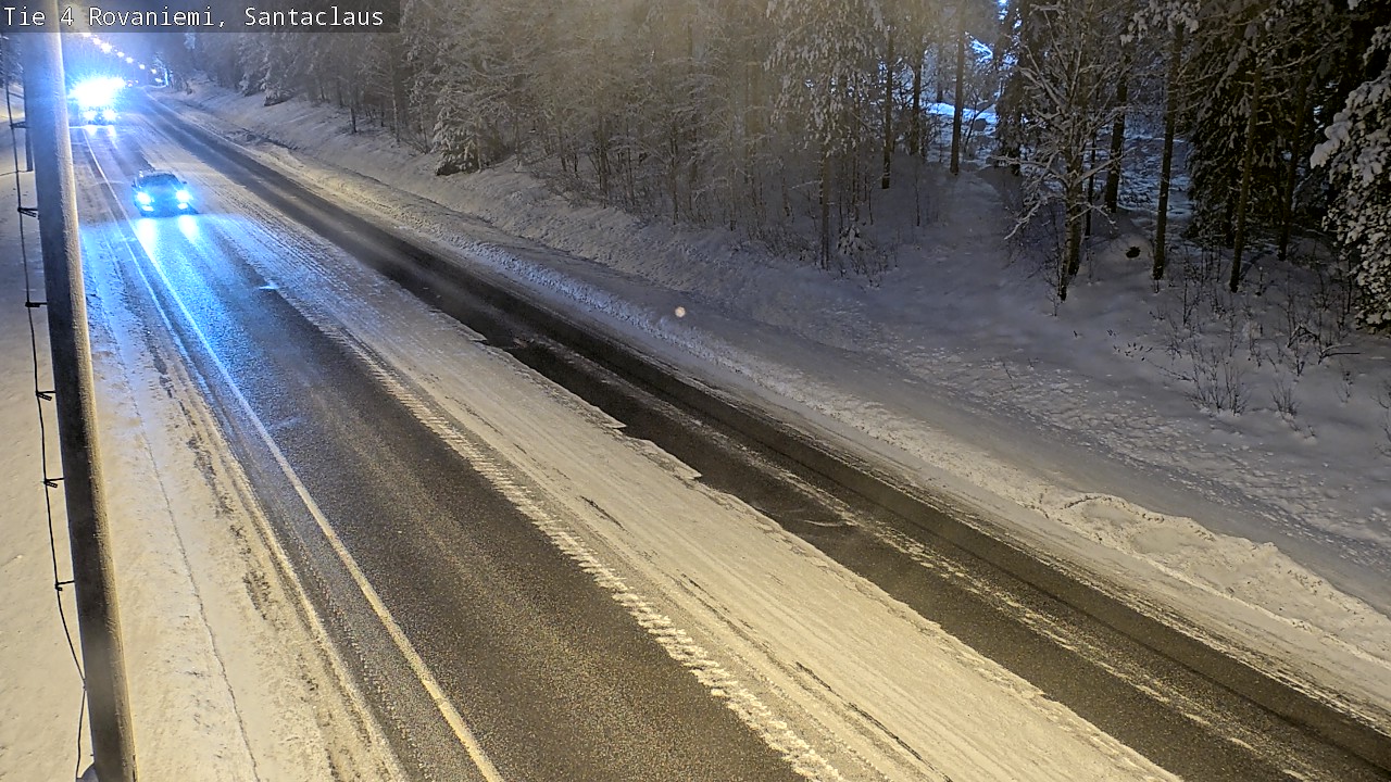 Weather Camera Image Väg 4 Rovaniemi, Santa Claus, Rovaniemi, Lappi