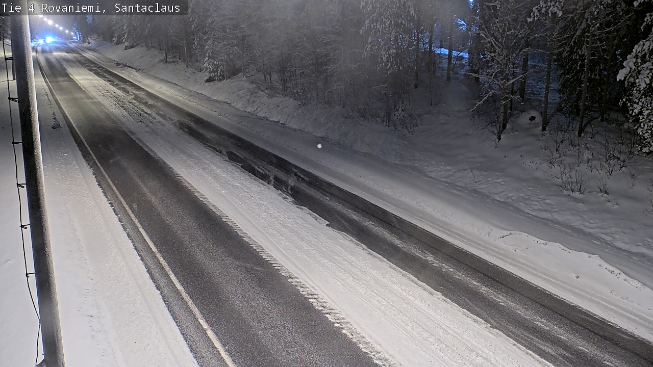 Weather Camera Image Väg 4 Rovaniemi, Santa Claus, Rovaniemi, Lappi