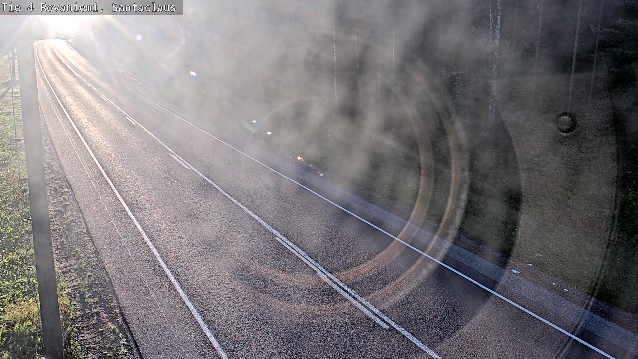 Weather Camera Image Väg 4 Rovaniemi, Santa Claus, Rovaniemi, Lappi