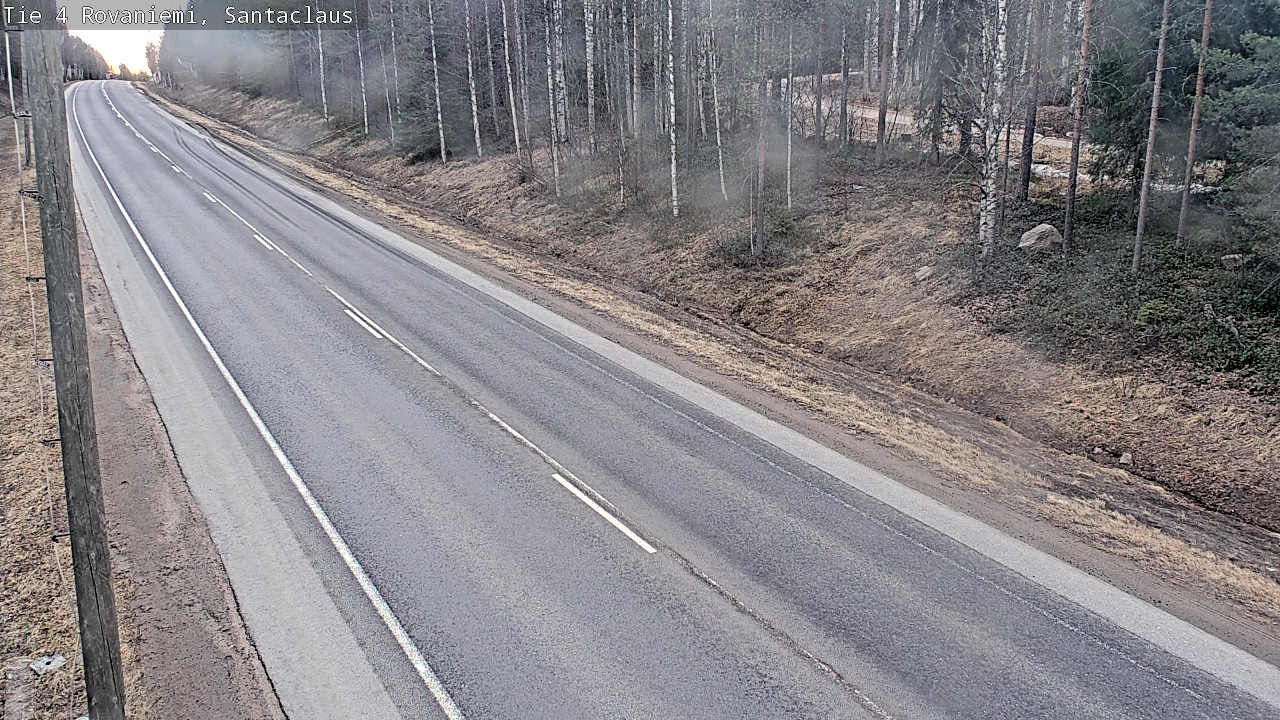 Weather Camera Image Väg 4 Rovaniemi, Santa Claus, Rovaniemi, Lappi