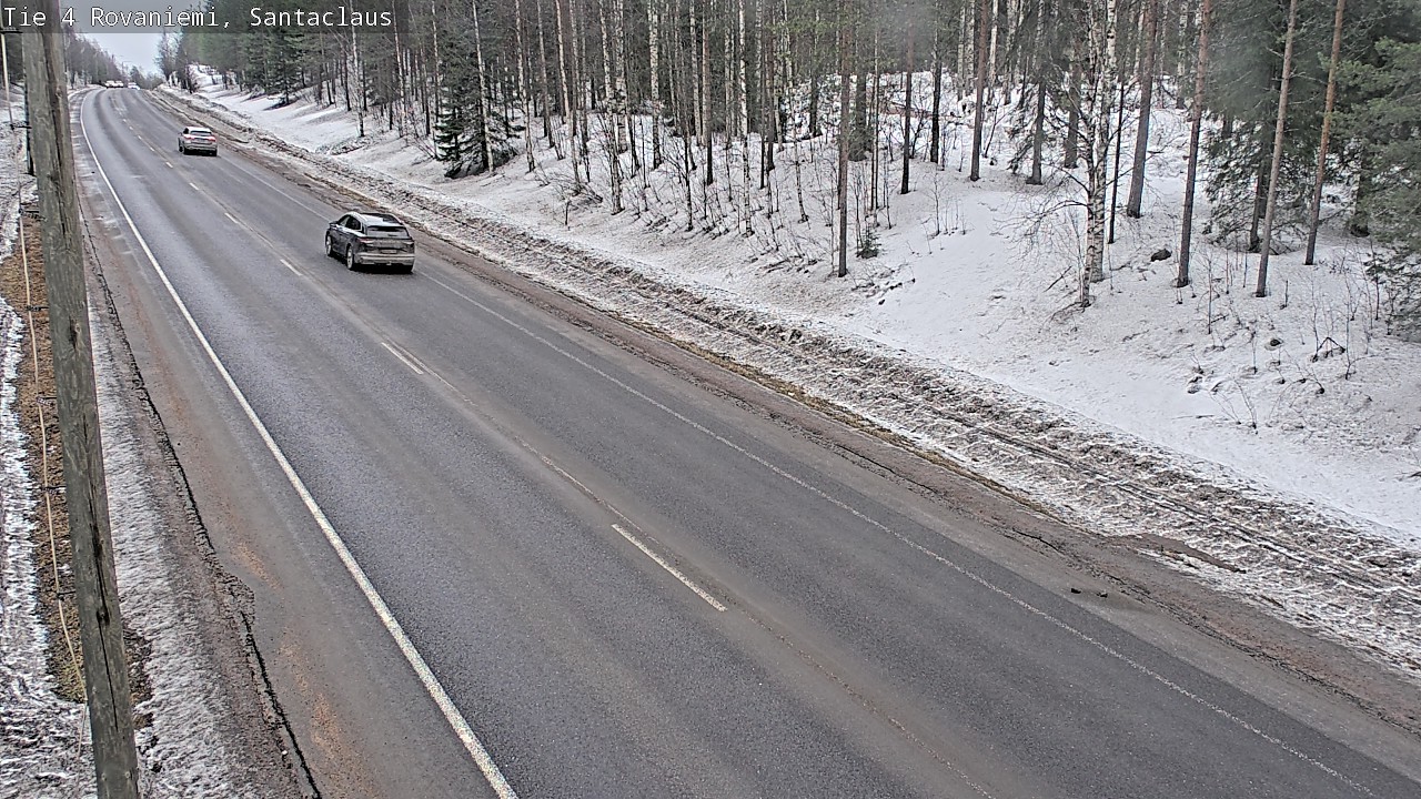 Weather Camera Image Väg 4 Rovaniemi, Santa Claus, Rovaniemi, Lappi