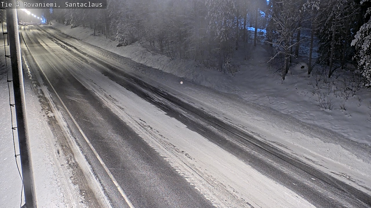 Weather Camera Image Väg 4 Rovaniemi, Santa Claus, Rovaniemi, Lappi