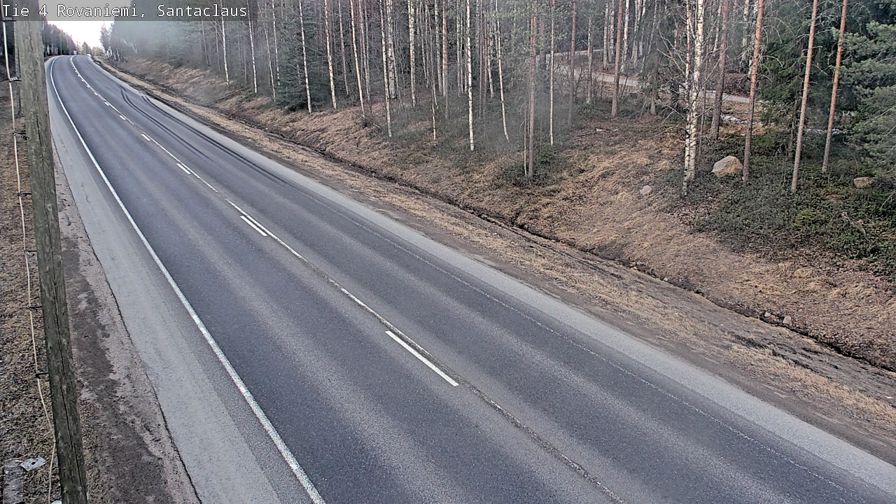 Weather Camera Image Road 4, Rovaniemi, Santa Claus, Rovaniemi, Lappi