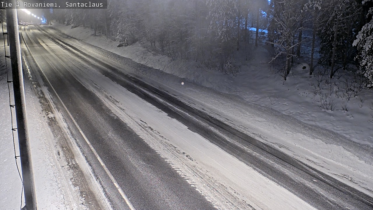 Weather Camera Image Väg 4 Rovaniemi, Santa Claus, Rovaniemi, Lappi
