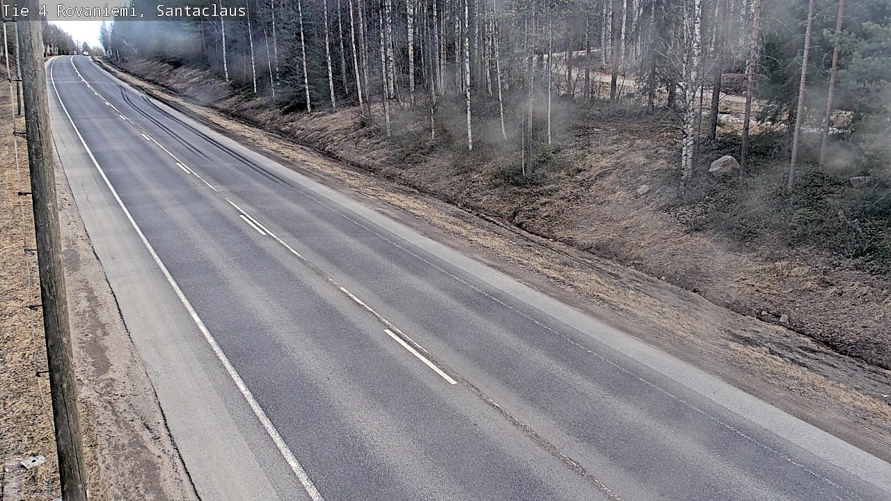 Weather Camera Image Väg 4 Rovaniemi, Santa Claus, Rovaniemi, Lappi