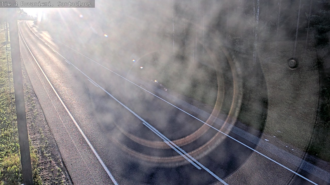 Weather Camera Image Väg 4 Rovaniemi, Santa Claus, Rovaniemi, Lappi