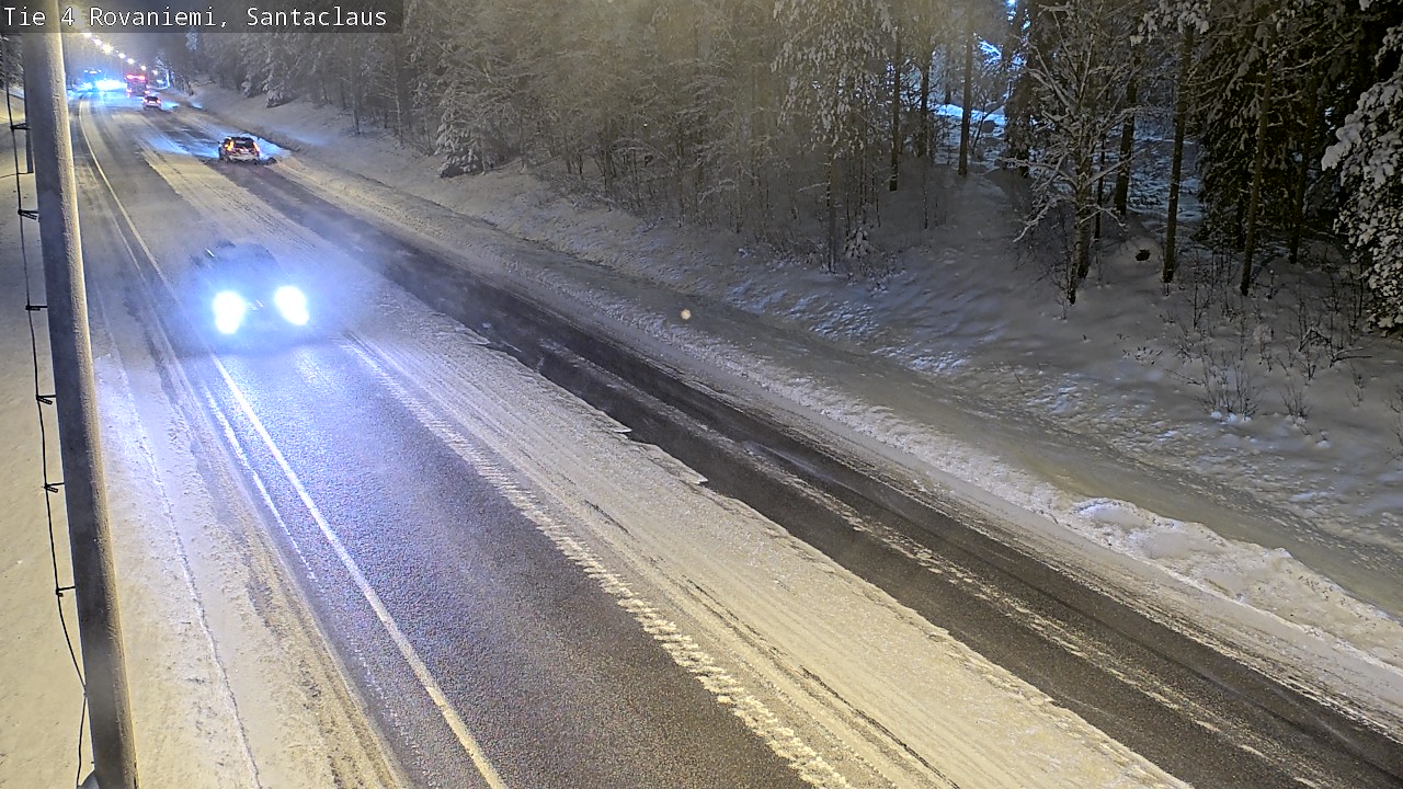 Weather Camera Image Väg 4 Rovaniemi, Santa Claus, Rovaniemi, Lappi