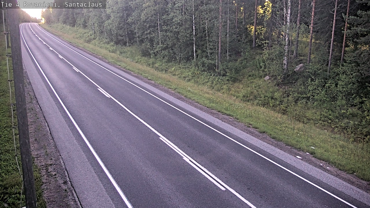 Weather Camera Image Väg 4 Rovaniemi, Santa Claus, Rovaniemi, Lappi