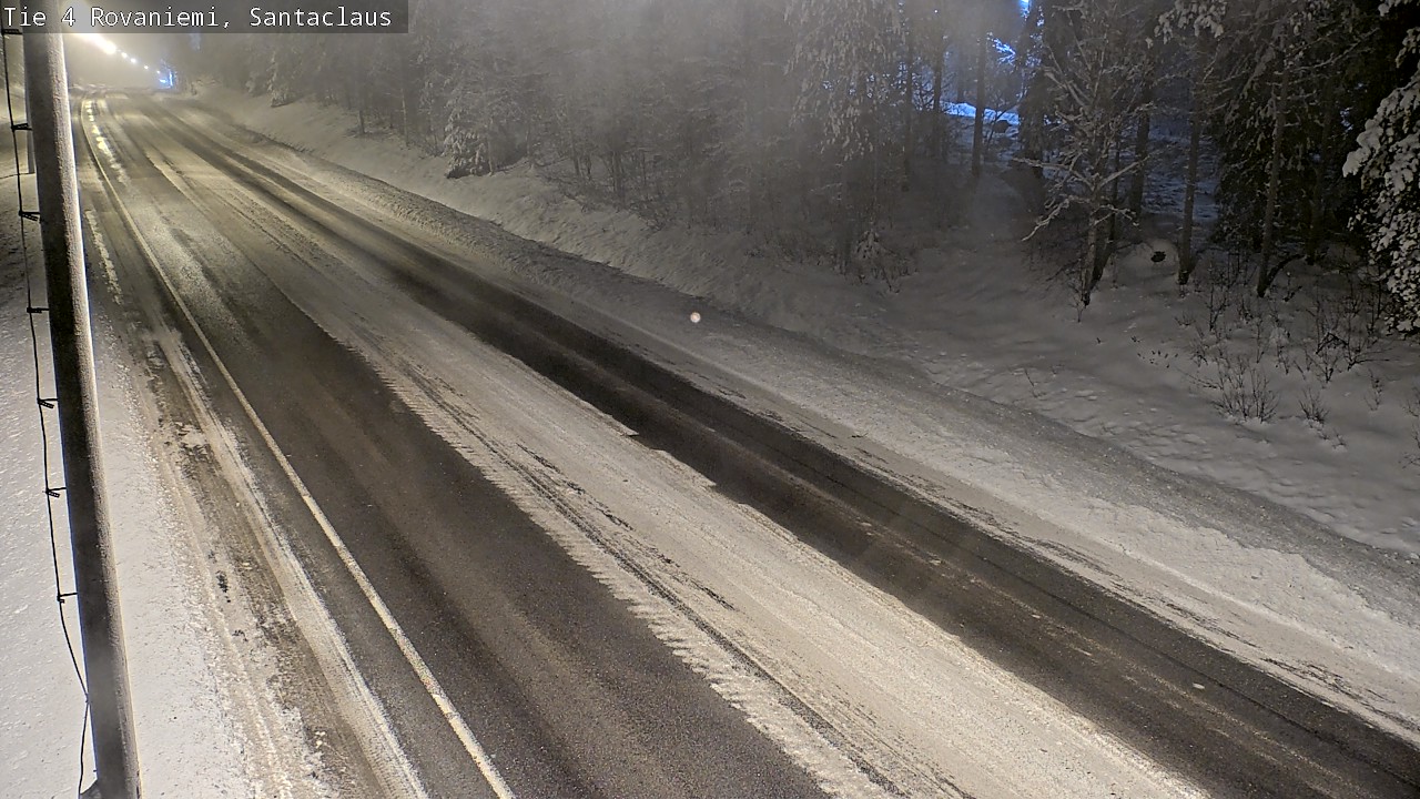 Weather Camera Image Väg 4 Rovaniemi, Santa Claus, Rovaniemi, Lappi