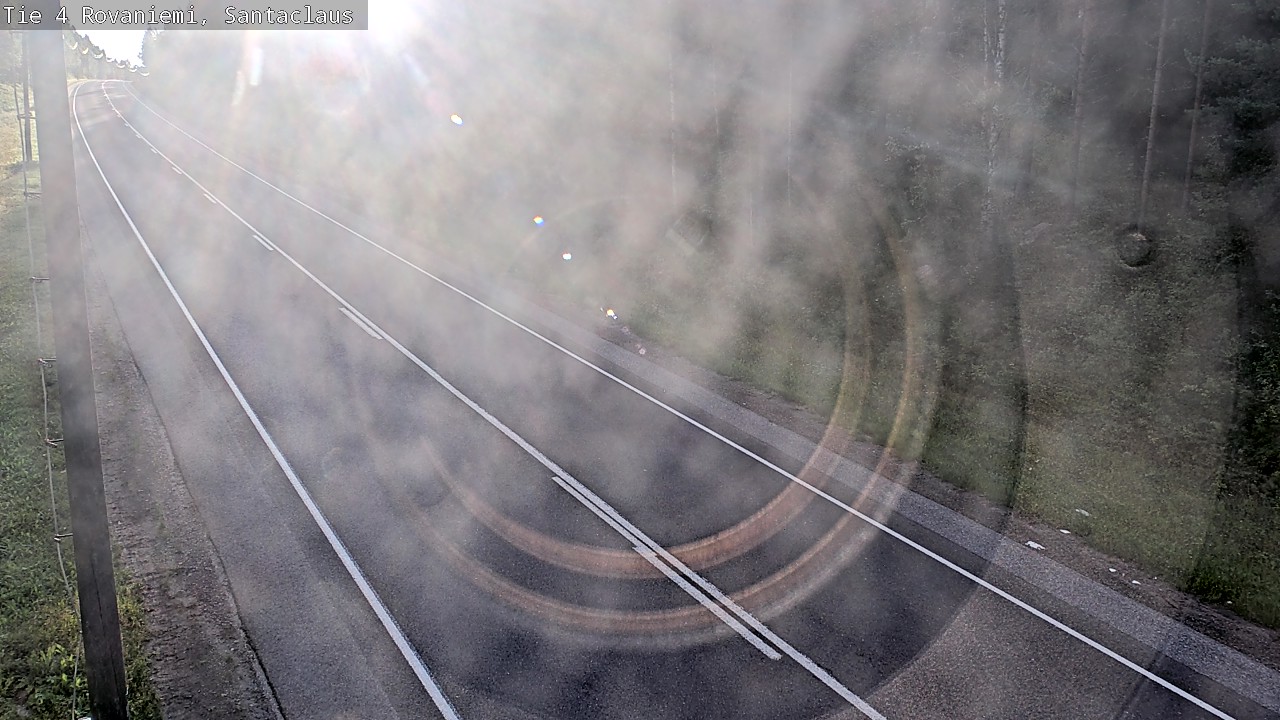 Weather Camera Image Väg 4 Rovaniemi, Santa Claus, Rovaniemi, Lappi