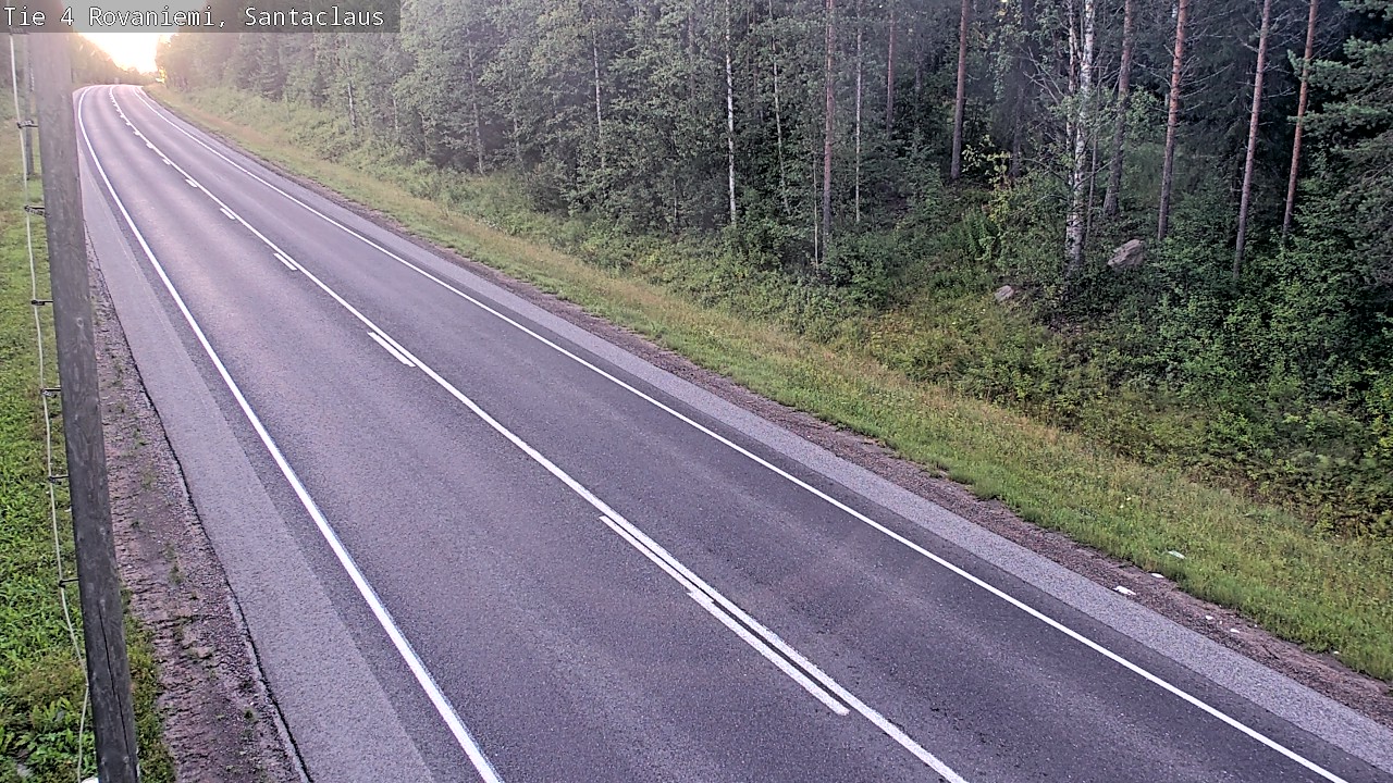 Weather Camera Image Väg 4 Rovaniemi, Santa Claus, Rovaniemi, Lappi