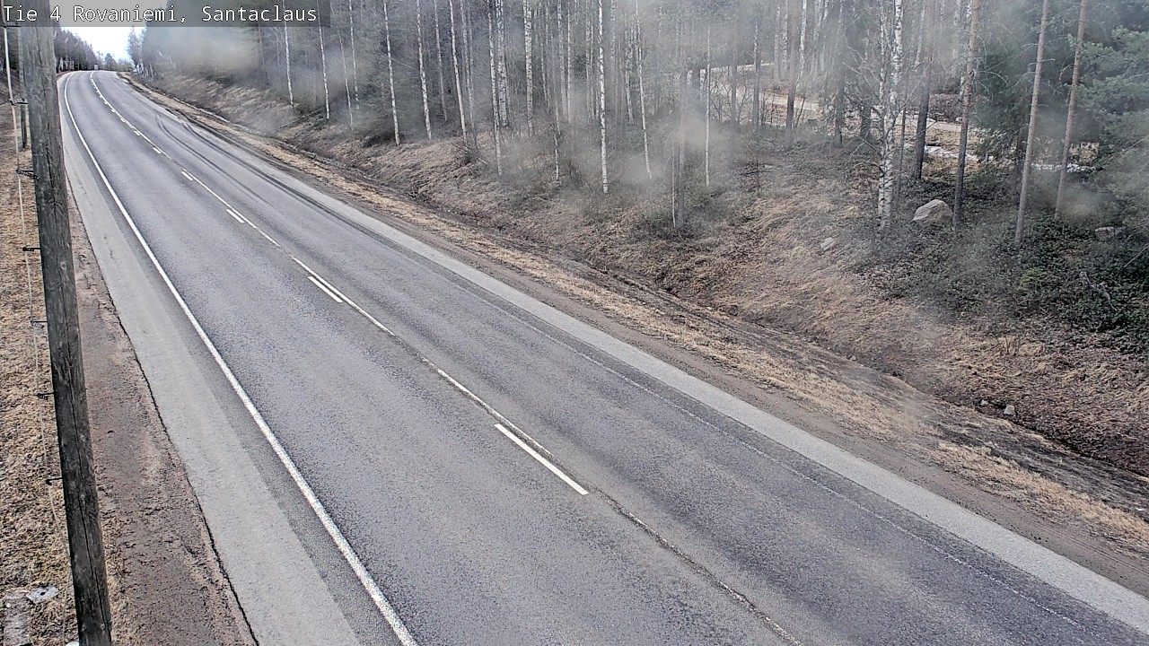 Weather Camera Image Väg 4 Rovaniemi, Santa Claus, Rovaniemi, Lappi