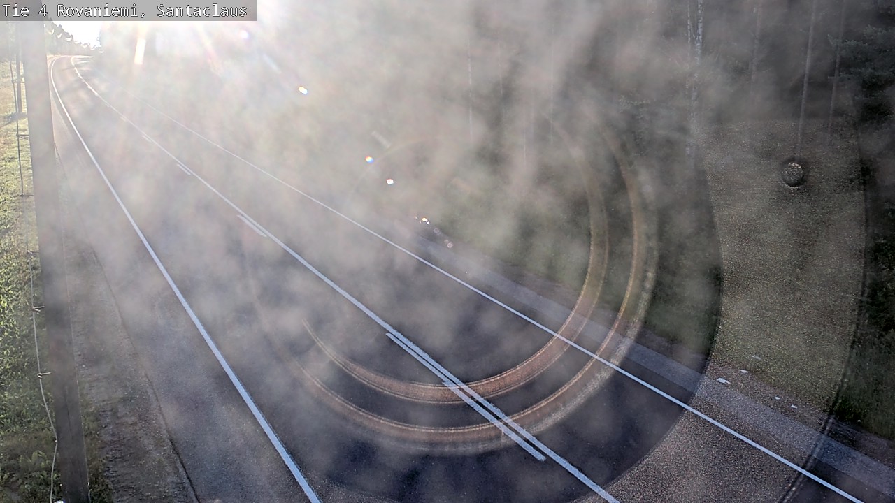 Weather Camera Image Väg 4 Rovaniemi, Santa Claus, Rovaniemi, Lappi