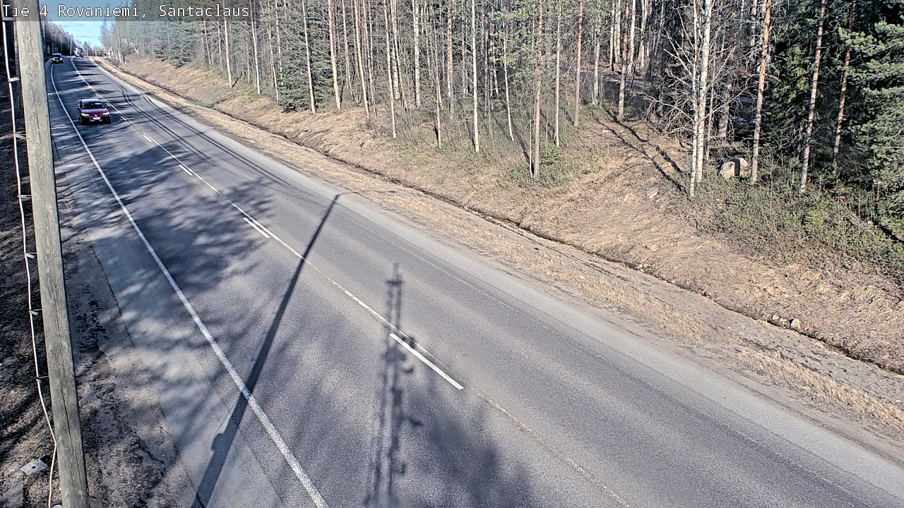 Weather Camera Image Väg 4 Rovaniemi, Santa Claus, Rovaniemi, Lappi