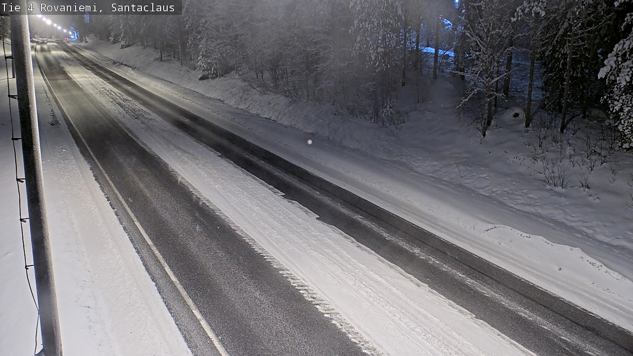 Weather Camera Image Väg 4 Rovaniemi, Santa Claus, Rovaniemi, Lappi