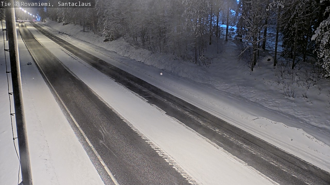 Weather Camera Image Väg 4 Rovaniemi, Santa Claus, Rovaniemi, Lappi