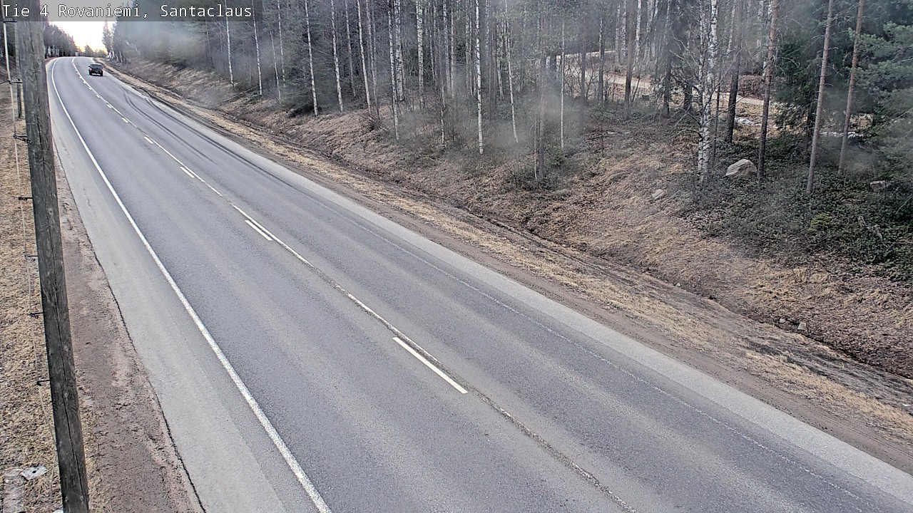 Weather Camera Image Road 4, Rovaniemi, Santa Claus, Rovaniemi, Lappi