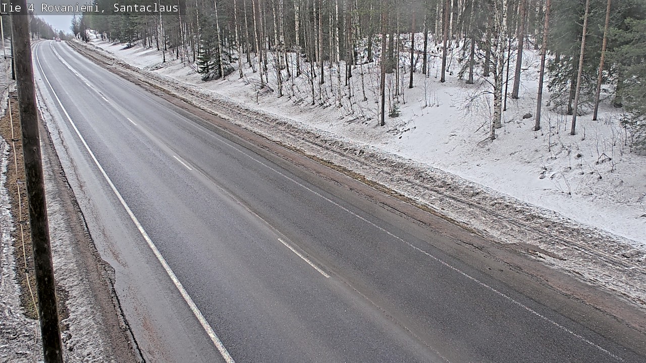 Weather Camera Image Road 4, Rovaniemi, Santa Claus, Rovaniemi, Lappi