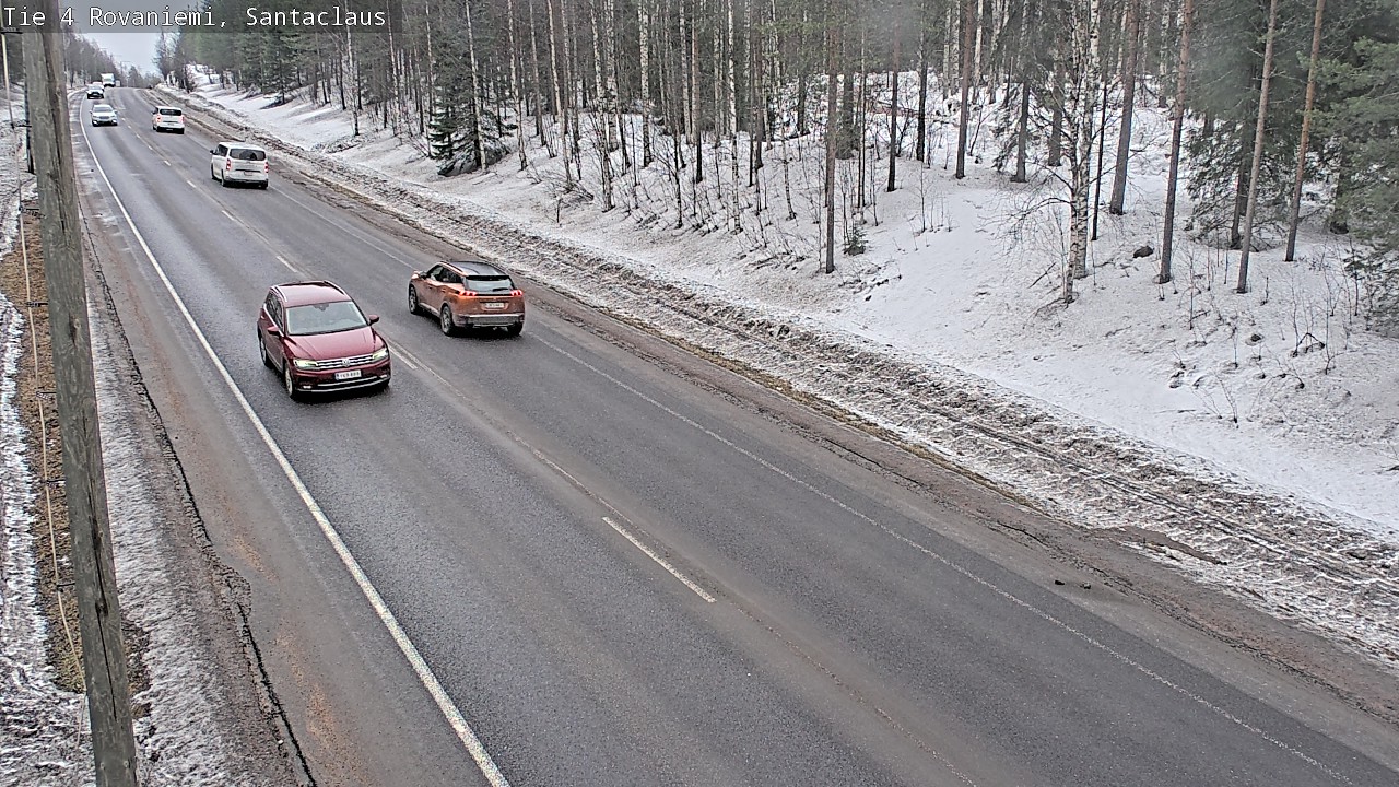 Weather Camera Image Väg 4 Rovaniemi, Santa Claus, Rovaniemi, Lappi