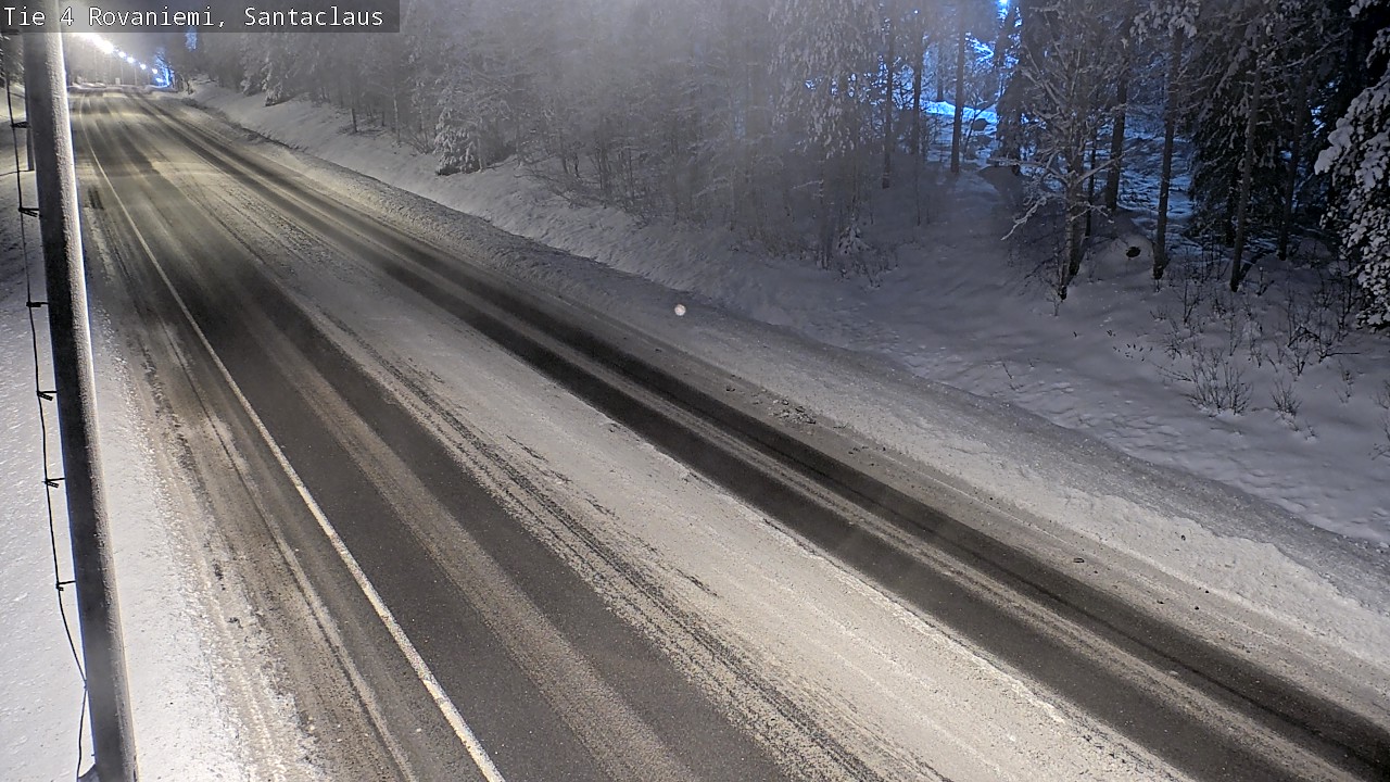 Weather Camera Image Road 4, Rovaniemi, Santa Claus, Rovaniemi, Lappi
