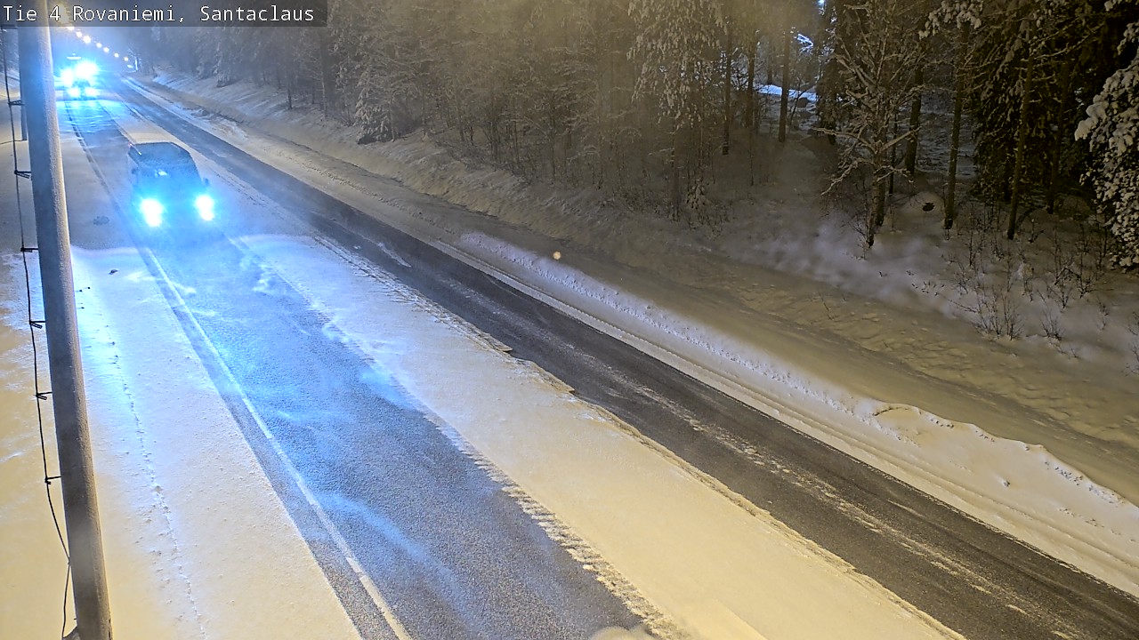 Weather Camera Image Väg 4 Rovaniemi, Santa Claus, Rovaniemi, Lappi