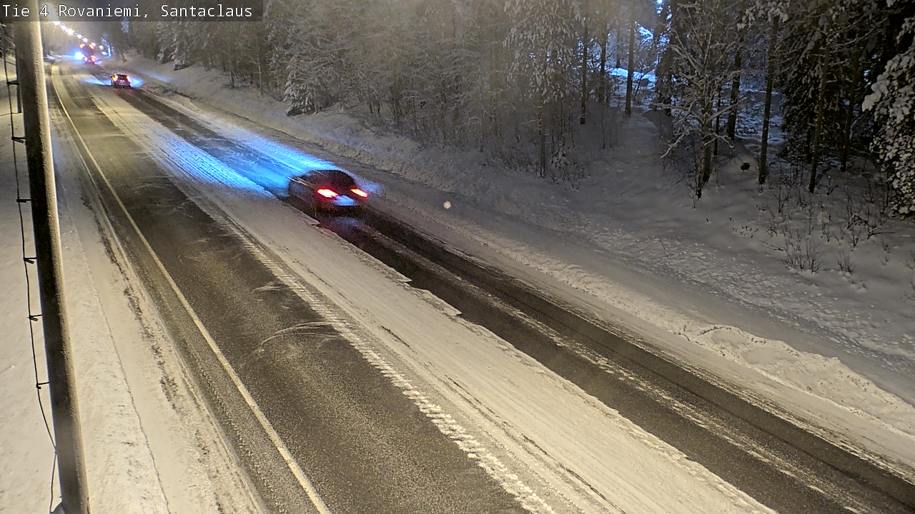 Weather Camera Image Väg 4 Rovaniemi, Santa Claus, Rovaniemi, Lappi