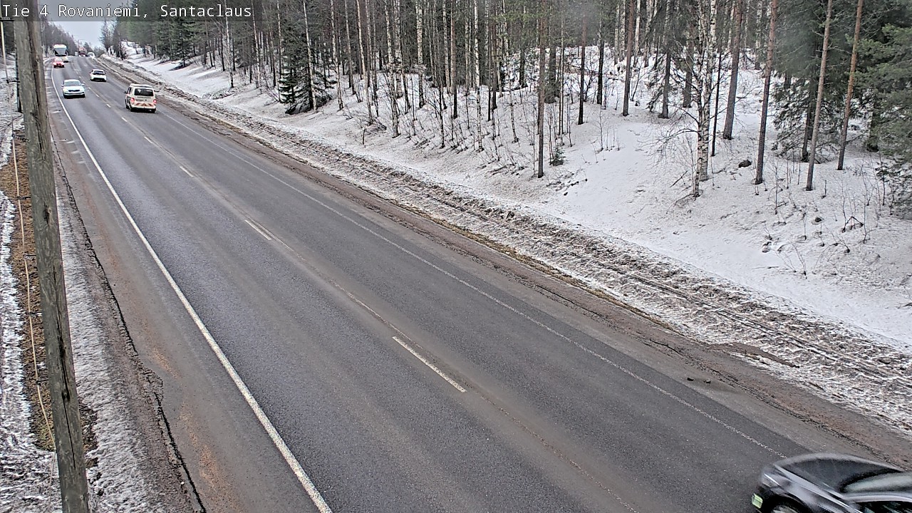 Weather Camera Image Väg 4 Rovaniemi, Santa Claus, Rovaniemi, Lappi