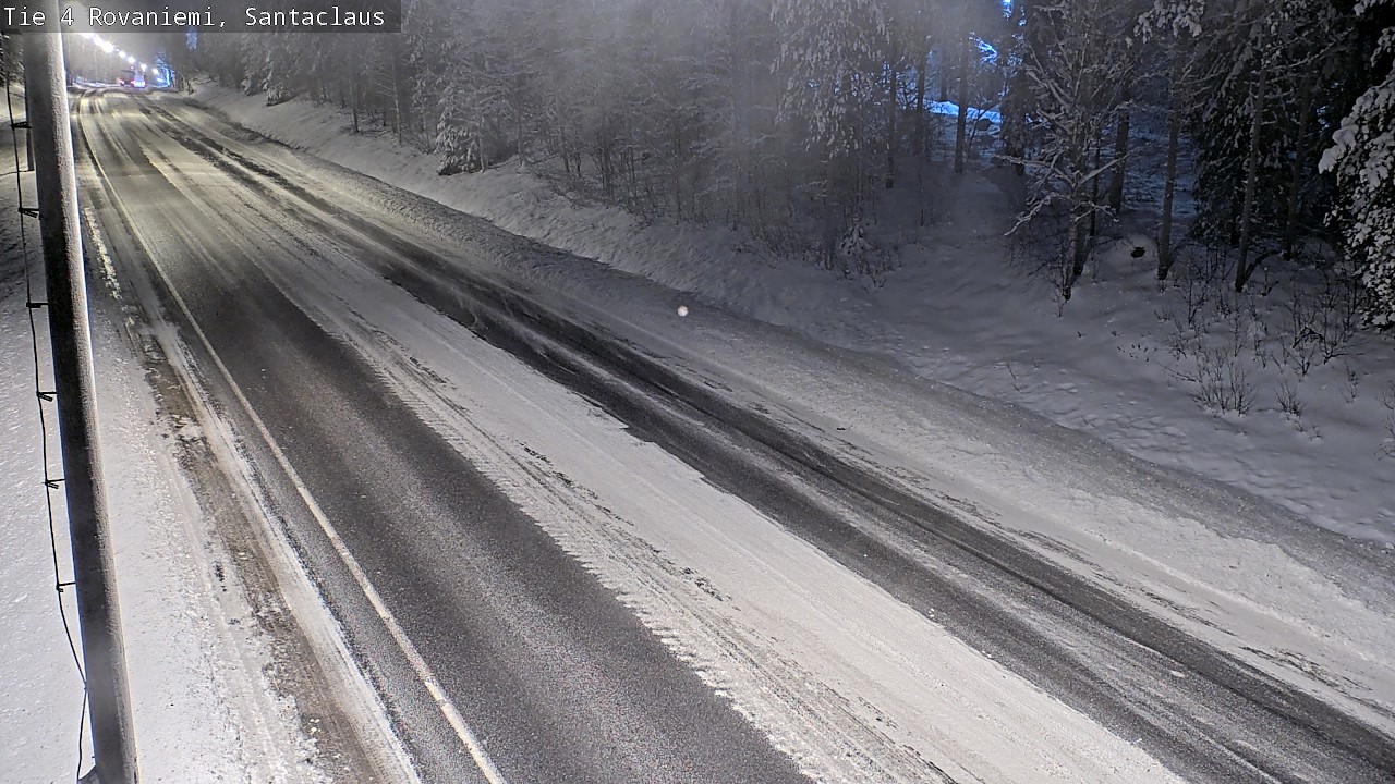 Weather Camera Image Väg 4 Rovaniemi, Santa Claus, Rovaniemi, Lappi