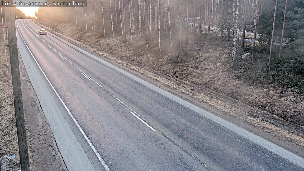 Weather Camera Image Väg 4 Rovaniemi, Santa Claus, Rovaniemi, Lappi