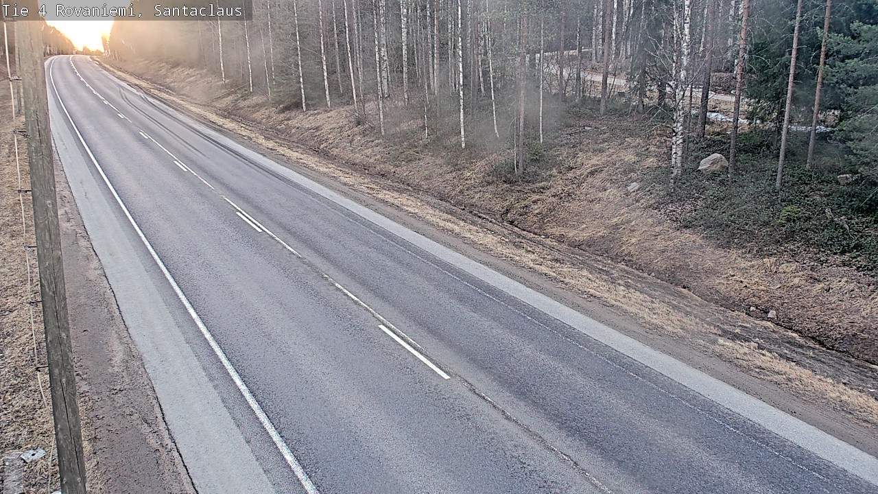 Weather Camera Image Väg 4 Rovaniemi, Santa Claus, Rovaniemi, Lappi