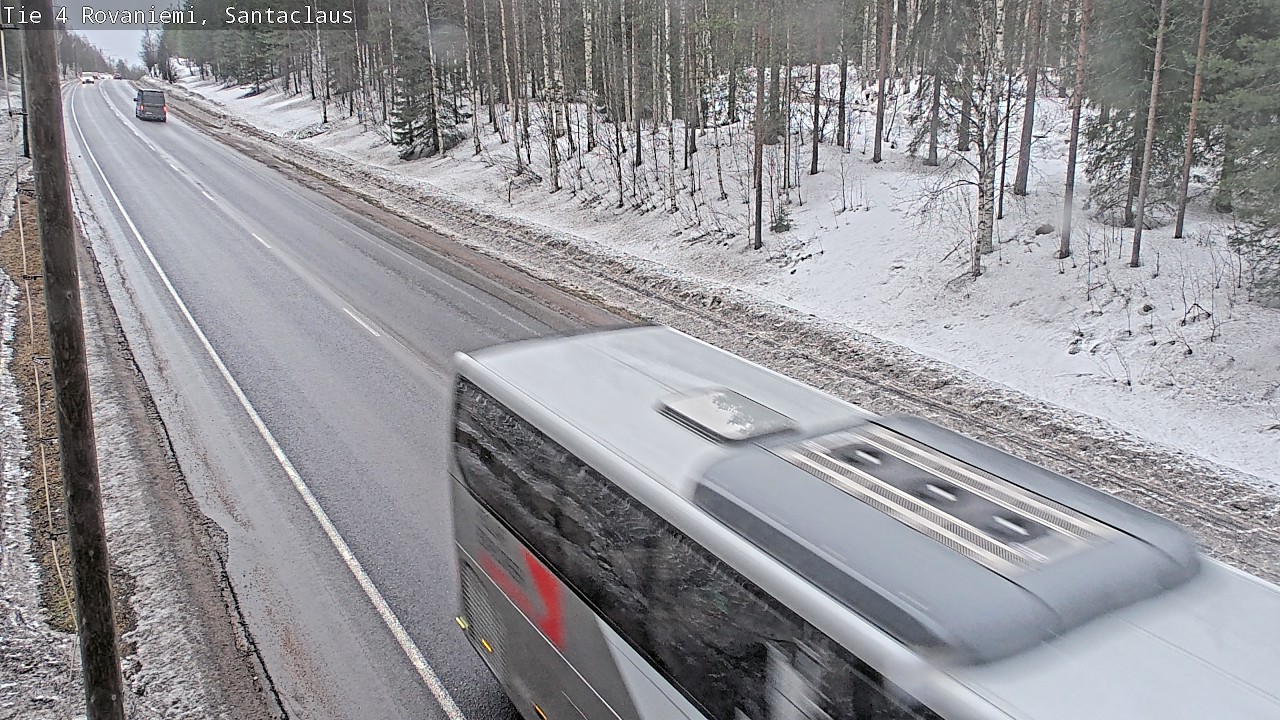 Weather Camera Image Road 4, Rovaniemi, Santa Claus, Rovaniemi, Lappi