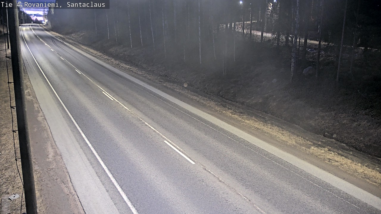 Weather Camera Image Väg 4 Rovaniemi, Santa Claus, Rovaniemi, Lappi