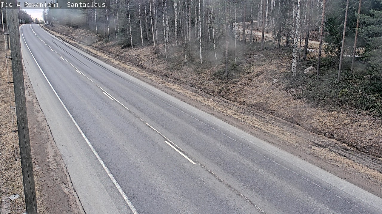 Weather Camera Image Road 4, Rovaniemi, Santa Claus, Rovaniemi, Lappi