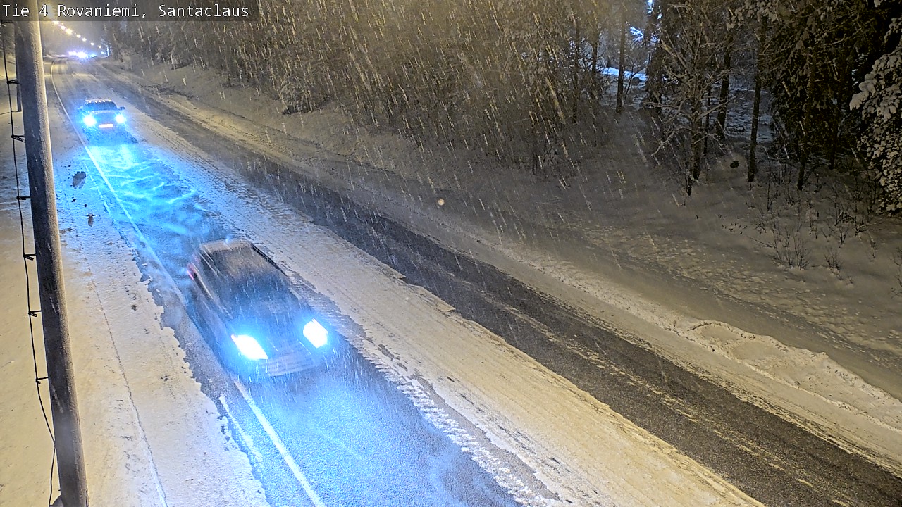 Weather Camera Image Väg 4 Rovaniemi, Santa Claus, Rovaniemi, Lappi