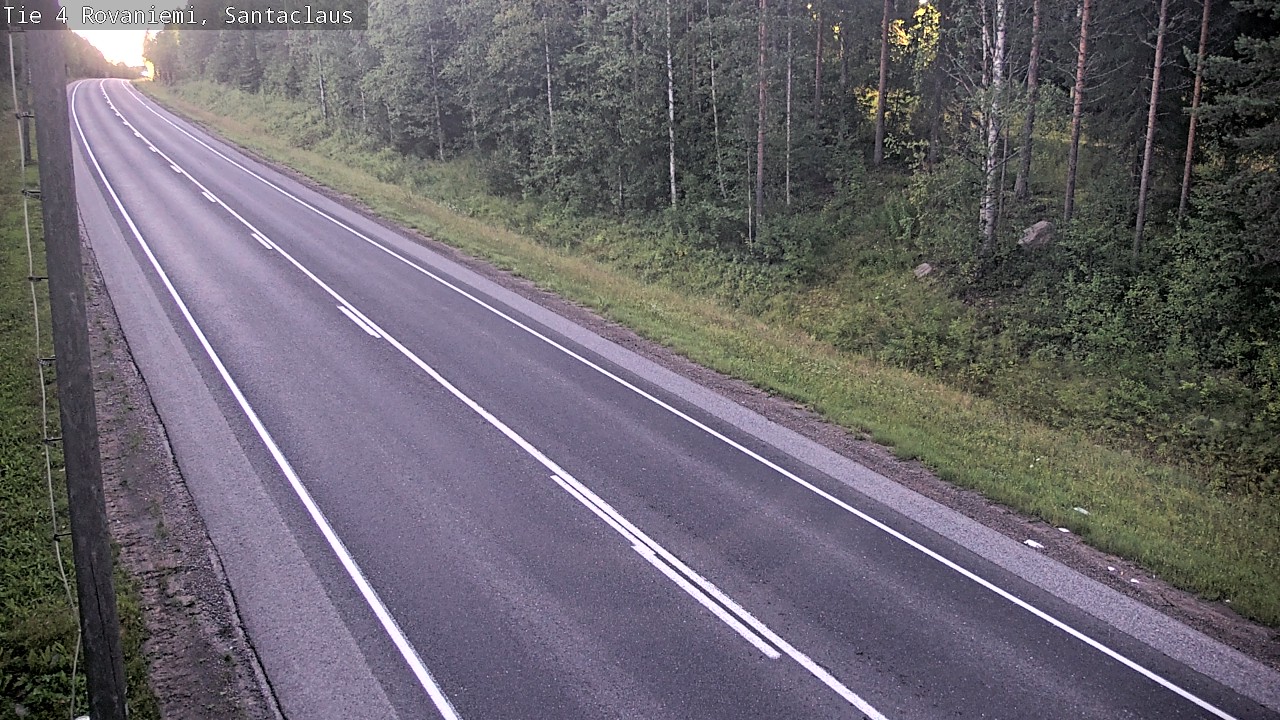 Weather Camera Image Väg 4 Rovaniemi, Santa Claus, Rovaniemi, Lappi