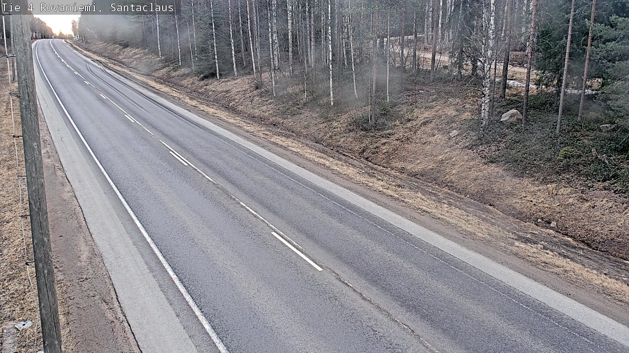 Weather Camera Image Väg 4 Rovaniemi, Santa Claus, Rovaniemi, Lappi