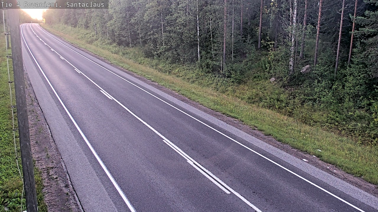 Weather Camera Image Väg 4 Rovaniemi, Santa Claus, Rovaniemi, Lappi