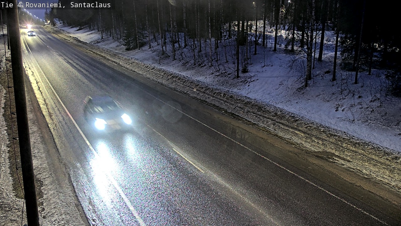 Weather Camera Image Road 4, Rovaniemi, Santa Claus, Rovaniemi, Lappi