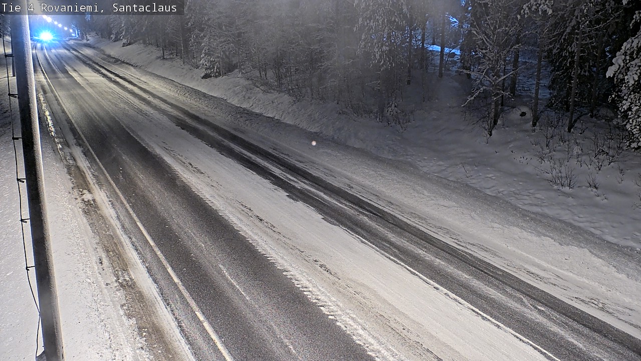 Weather Camera Image Väg 4 Rovaniemi, Santa Claus, Rovaniemi, Lappi