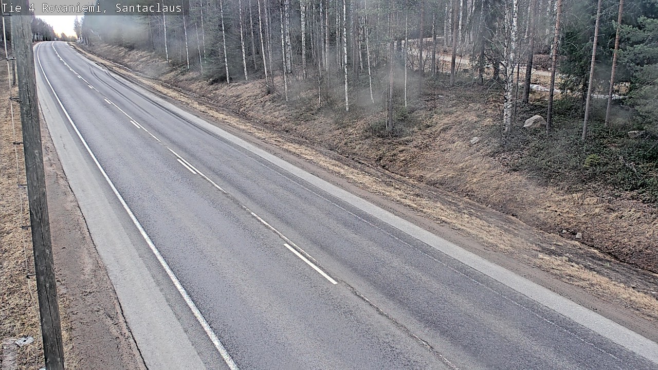 Weather Camera Image Väg 4 Rovaniemi, Santa Claus, Rovaniemi, Lappi
