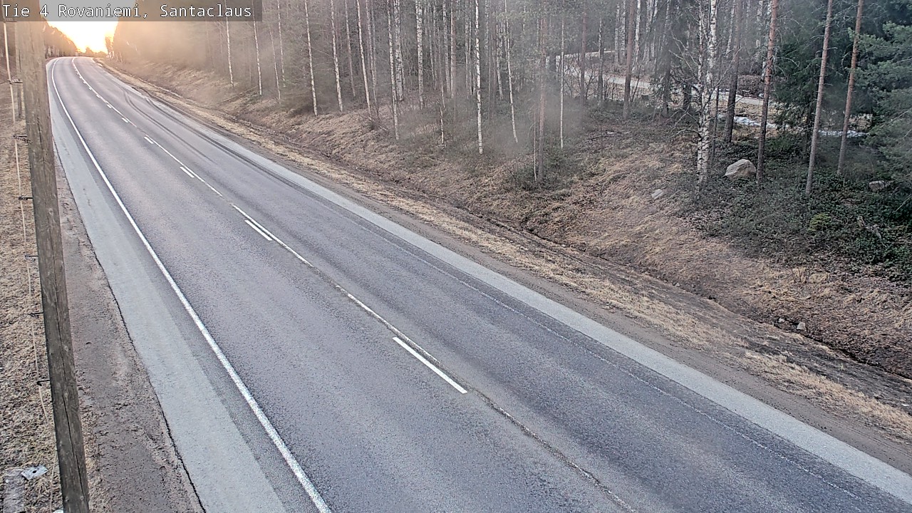 Weather Camera Image Väg 4 Rovaniemi, Santa Claus, Rovaniemi, Lappi