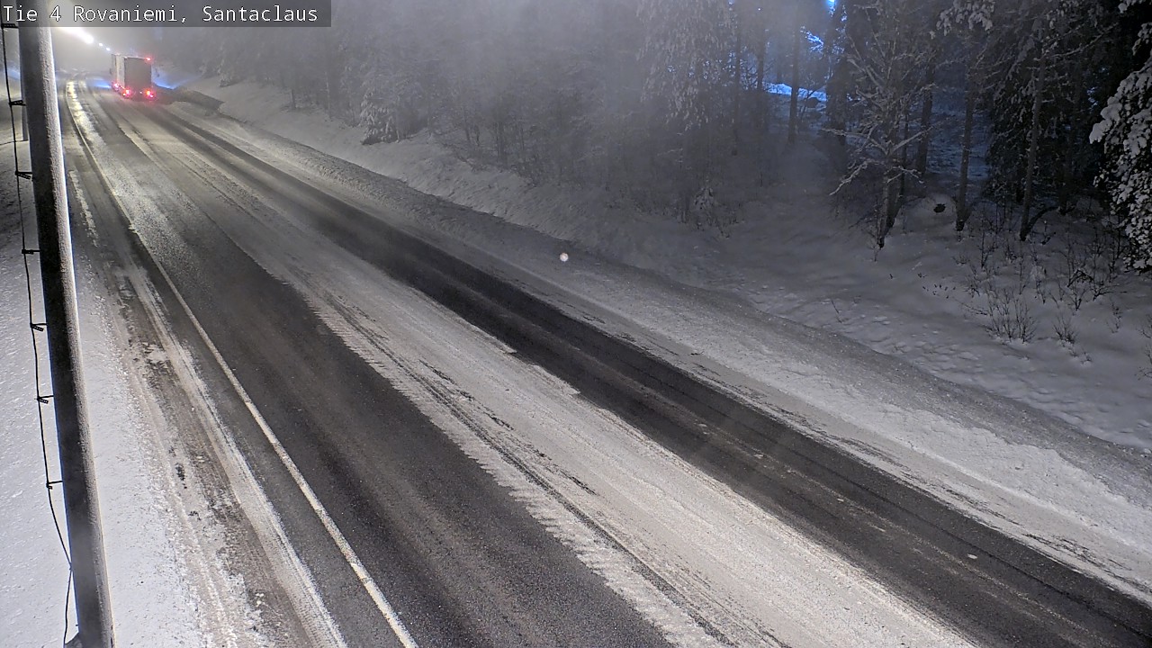 Weather Camera Image Väg 4 Rovaniemi, Santa Claus, Rovaniemi, Lappi