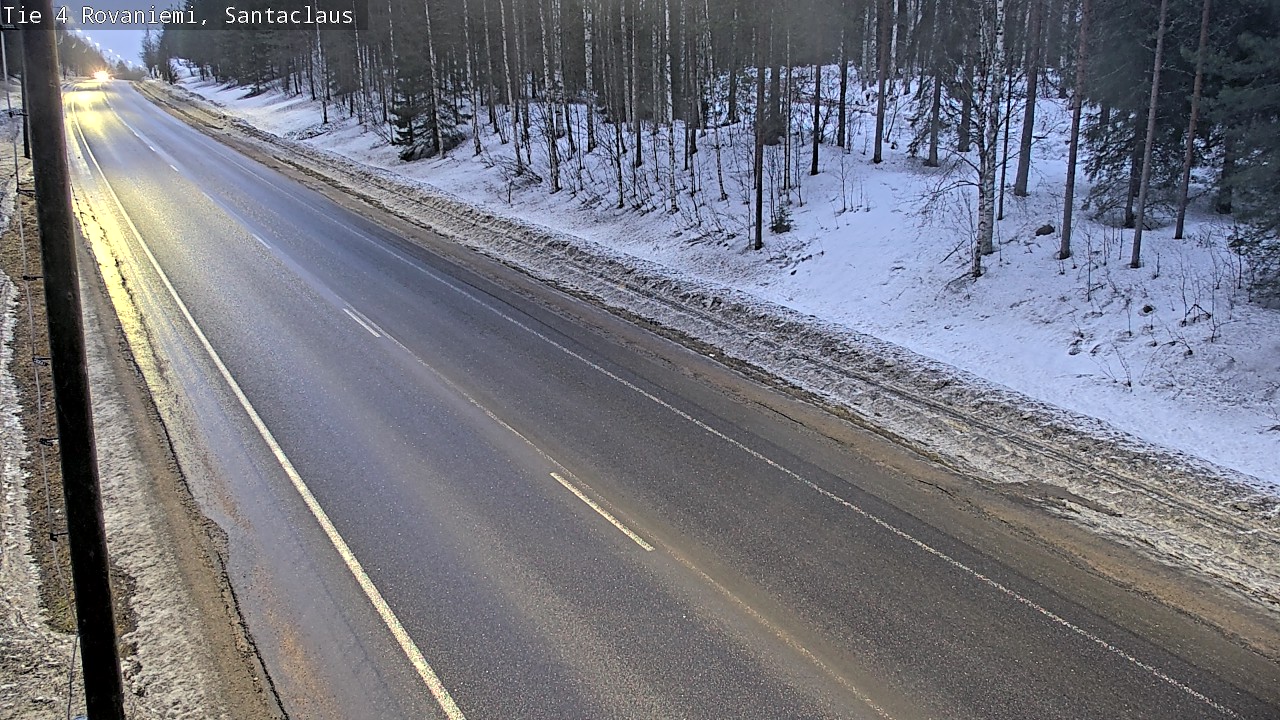 Weather Camera Image Road 4, Rovaniemi, Santa Claus, Rovaniemi, Lappi