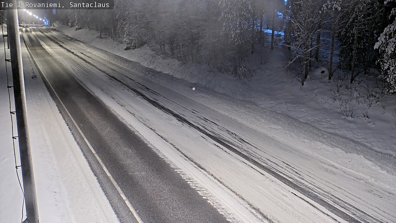 Weather Camera Image Väg 4 Rovaniemi, Santa Claus, Rovaniemi, Lappi