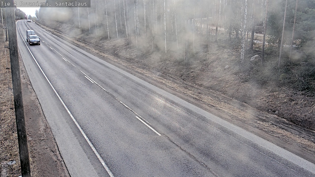 Weather Camera Image Väg 4 Rovaniemi, Santa Claus, Rovaniemi, Lappi
