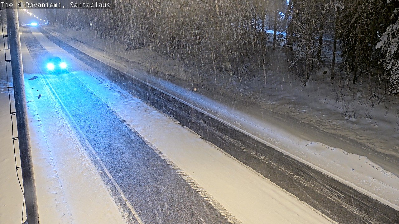 Weather Camera Image Väg 4 Rovaniemi, Santa Claus, Rovaniemi, Lappi