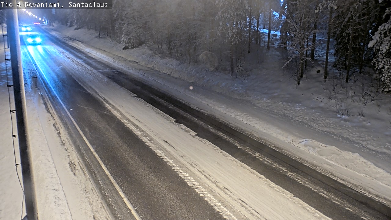 Weather Camera Image Väg 4 Rovaniemi, Santa Claus, Rovaniemi, Lappi