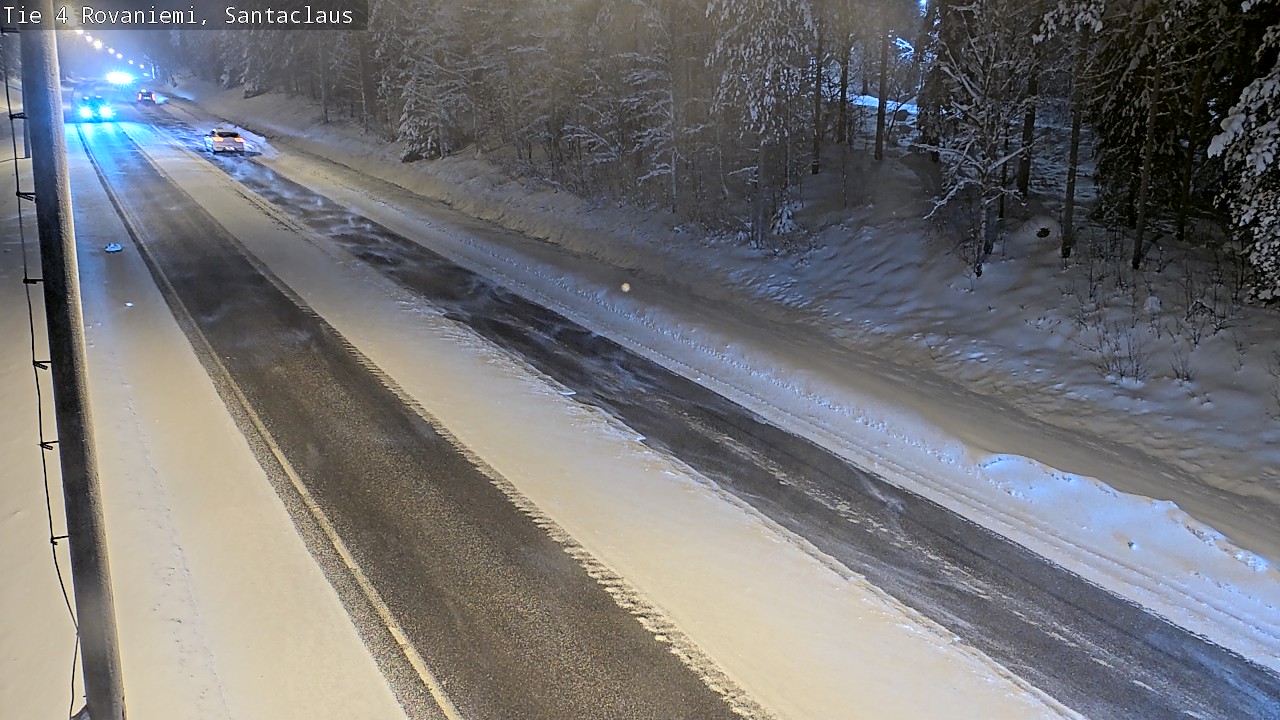 Weather Camera Image Väg 4 Rovaniemi, Santa Claus, Rovaniemi, Lappi