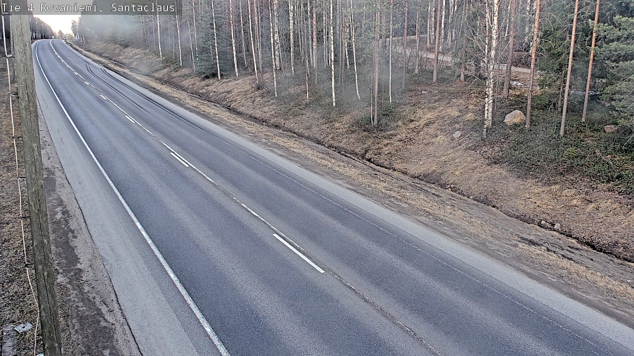 Weather Camera Image Väg 4 Rovaniemi, Santa Claus, Rovaniemi, Lappi